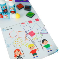 Zestaw do Malowania dla Dzieci Farby Stemple Dot Paint 4w1 3+