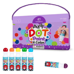 Zestaw do Malowania dla Dzieci Farby Stemple Dot Paint 4w1 3+
