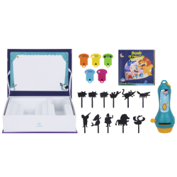 Teatrzyk Cieni z Projektorem Bajek dla Dzieci 16 el. 3+