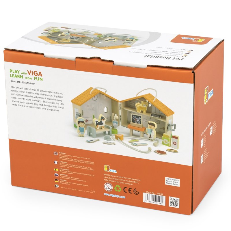 VIGA Drewniana Klinika dla zwierząt Szpital Weterynarz