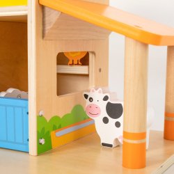 VIGA Drewniana Farma Dom Farmera Z Ogródkiem I Traktorem 21 el