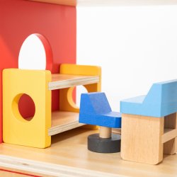 VIGA Drewniany Garaż Remiza Straży Pożarnej Zestaw 14 el