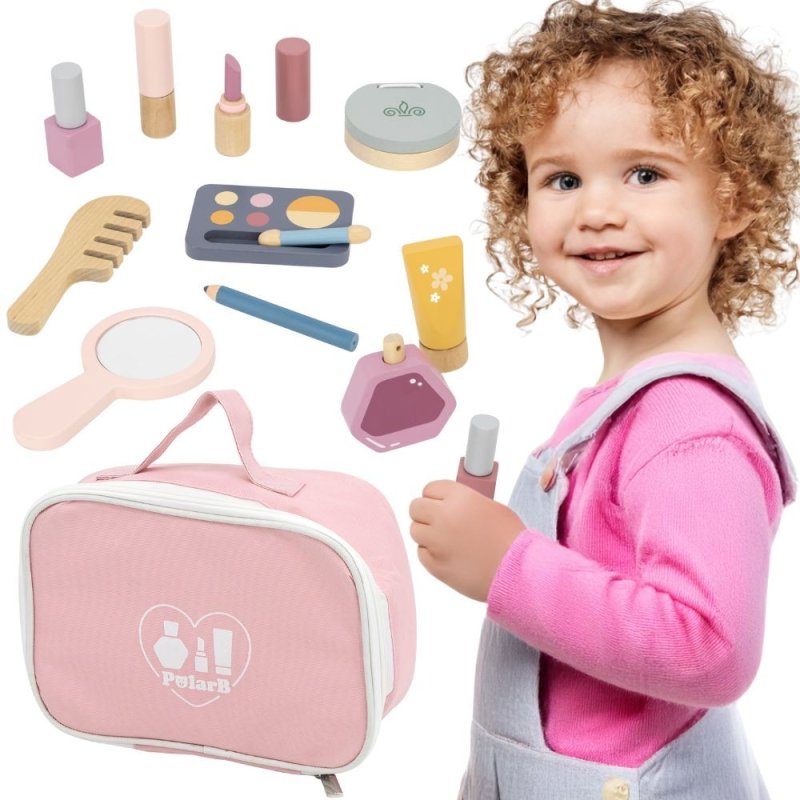 VIGA PolarB Drewniany Zestaw do Makijażu Kosmetyczka Torba