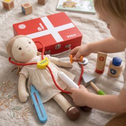 VIGA Drewniany zestaw małego lekarza w walizce