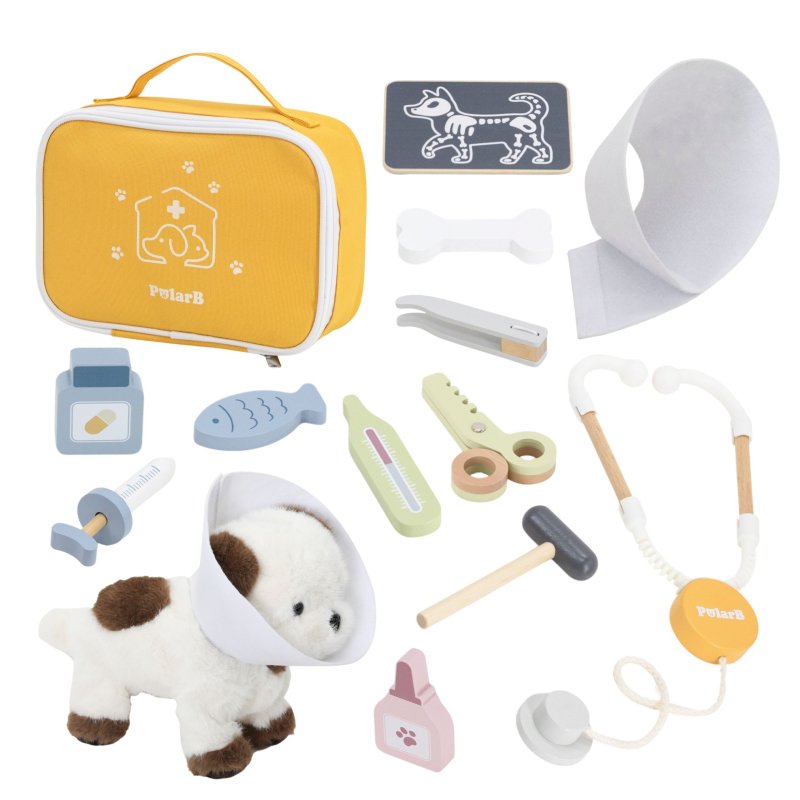 VIGA PolarB Zestaw do pielęgnacji zwierząt - Mały Weterynarz