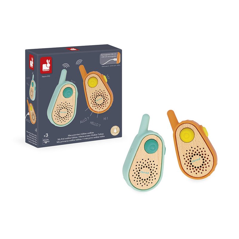 Janod Krótkofalówki dla dzieci Moje pierwsze walkie talkie 3+