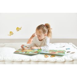 Janod Busy Book Farma Książeczka Edukacyjna z Zadaniami 3+