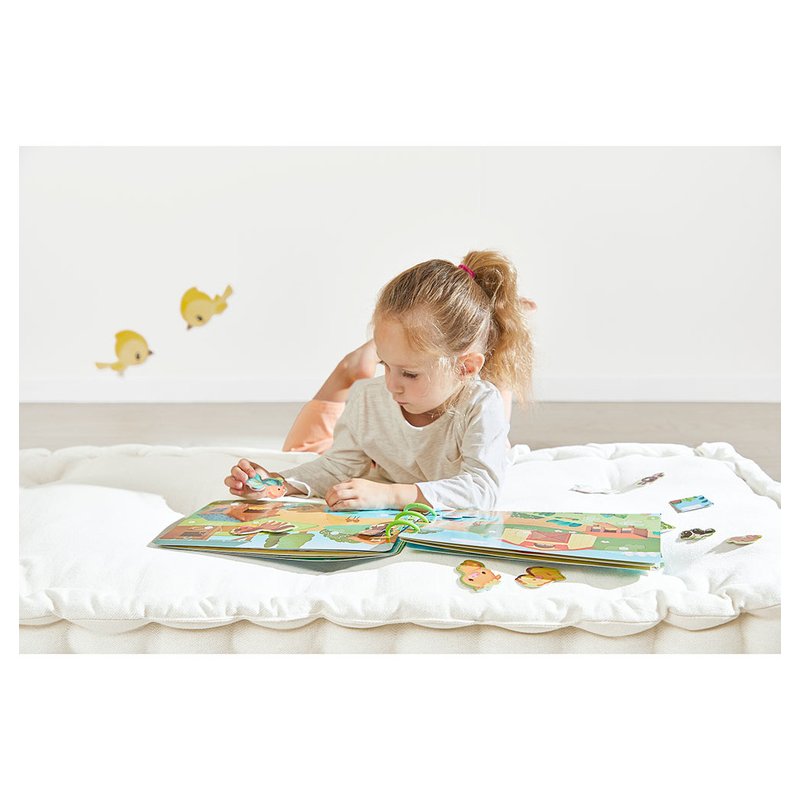 Janod Busy Book Farma Książeczka Edukacyjna z Zadaniami 3+