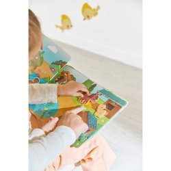 Janod Busy Book Farma Książeczka Edukacyjna z Zadaniami 3+