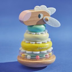 Janod Drewniana Piramida Wańka-Wstańka Owieczka Zigolos 12m+