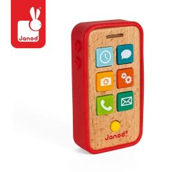 Janod Drewniany Telefon z Dźwiękami