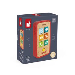 Janod Drewniany Telefon z Dźwiękami