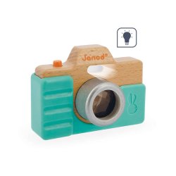 Janod Drewniany Aparat z Kalejdoskopem dla Dzieci 18m+ | Buba Toys