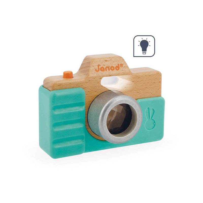 Janod Drewniany Aparat z Kalejdoskopem dla Dzieci 18m+ | Buba Toys