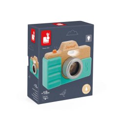 Janod Drewniany Aparat z Kalejdoskopem dla Dzieci 18m+ | Buba Toys