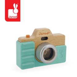 Janod Drewniany Aparat z Kalejdoskopem dla Dzieci 18m+ | Buba Toys