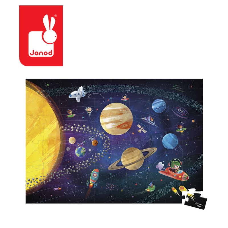 Janod Puzzle edukacyjne Układ słoneczny 100 elementów 5+ (edycja 2026)