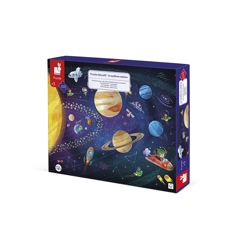 Janod Puzzle edukacyjne Układ słoneczny 100 elementów 5+ (edycja 2026)