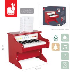 Janod Pianino elektroniczne Confetti 3+ (edycja 2026)