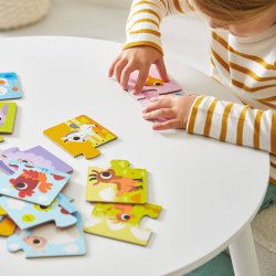 Janod Pierwsze Puzzle Zwierzęta i Ich Dzieci 24 Elementy 2+