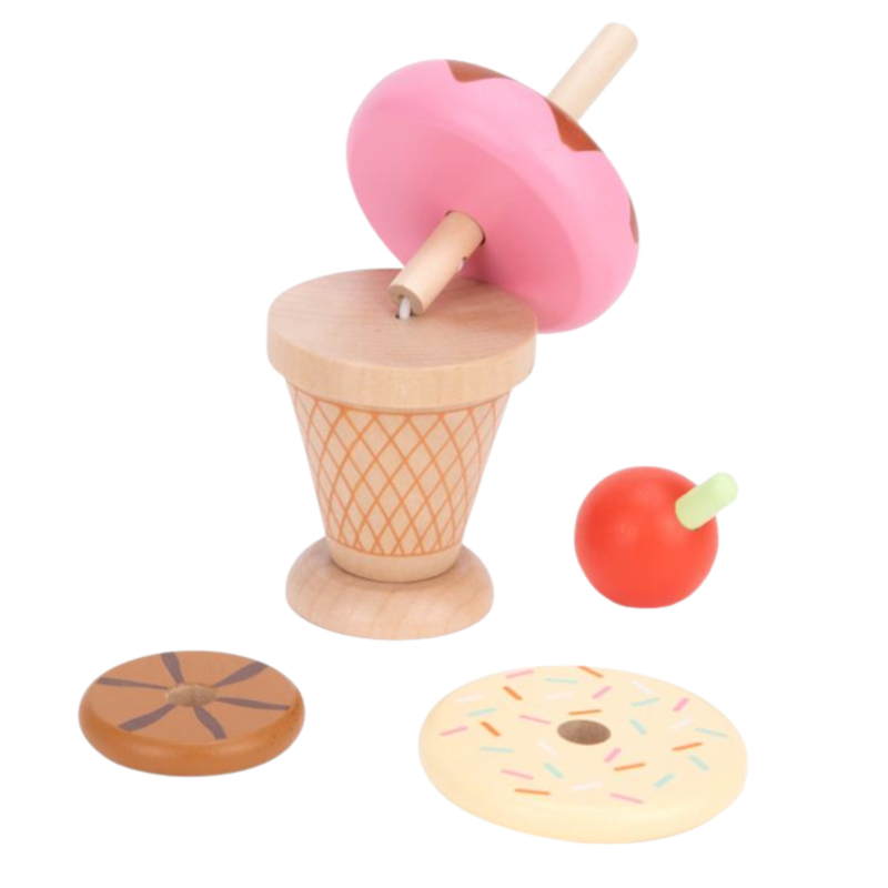 Tooky Toy Drewniane Lody Montessori Wieża Edukacyjna 3+ | BUBA TOYS