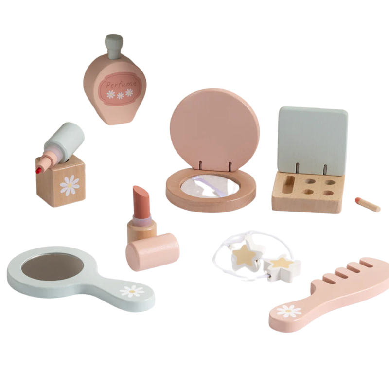 Tooky Toy Drewniany Zestaw Kosmetyczny Salon Piękności 3+ | BUBA TOYS