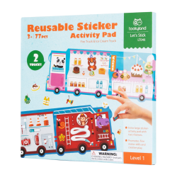 Tookyland Naklejki Wielorazowe Straż Pożarna i Lodziarnia 3+ | BUBA TOYS