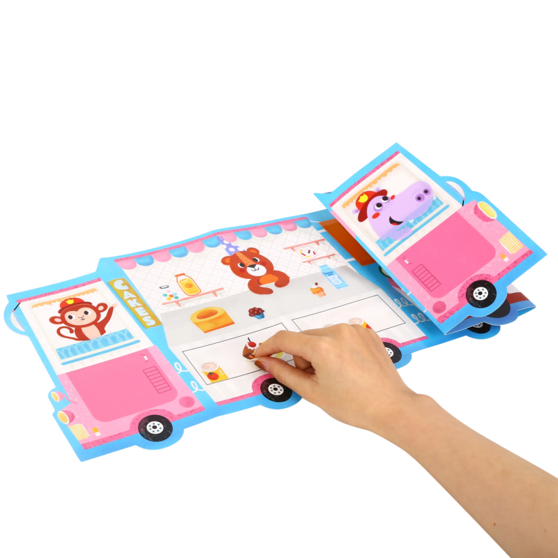Tookyland Naklejki Wielorazowe Straż Pożarna i Lodziarnia 3+ | BUBA TOYS
