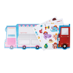 Tookyland Naklejki Wielorazowe Straż Pożarna i Lodziarnia 3+ | BUBA TOYS