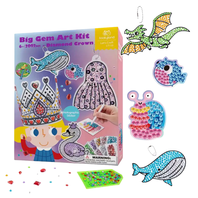 Meta title: Tookyland Mozaika Diamentowa Korona i Zawieszki DIY 6+ | BUBA TOYS