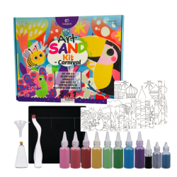 Tookyland Kolorowy Piasek Karnawał Sand Art 34 El. 3+ | BUBA TOYS