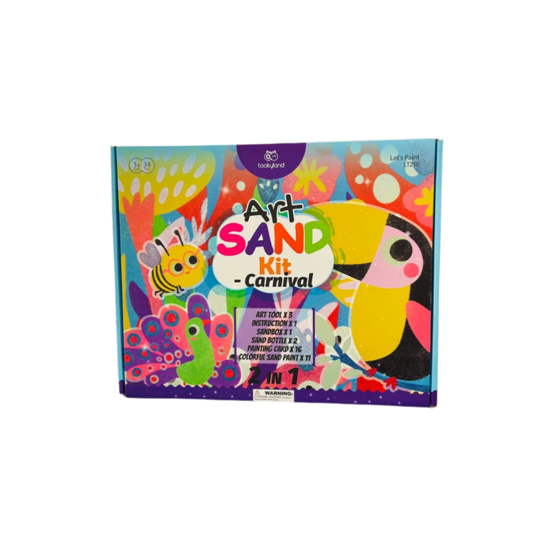 Tookyland Kolorowy Piasek Karnawał Sand Art 34 El. 3+ | BUBA TOYS