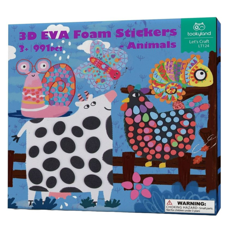 Tookyland Zestaw Kreatywny 4w1 Naklejki Mozaika DIY 3+ | BUBA TOYS
