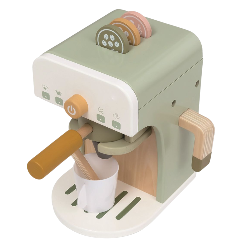 Tooky Toy Drewniany Ekspres do Kawy dla Dzieci z Akcesoriami 24m+ | BUBA TOYS