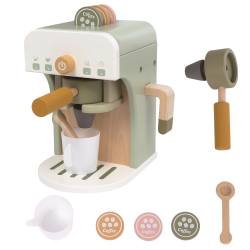 Tooky Toy Drewniany Ekspres do Kawy dla Dzieci z Akcesoriami 24m+ | BUBA TOYS