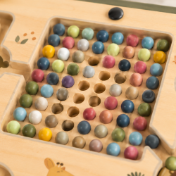 Magnetyczny Labirynt Safari Gra Edukacyjna Montessori z Rysikiem 6 Elementów 3+ | BUBA TOYS