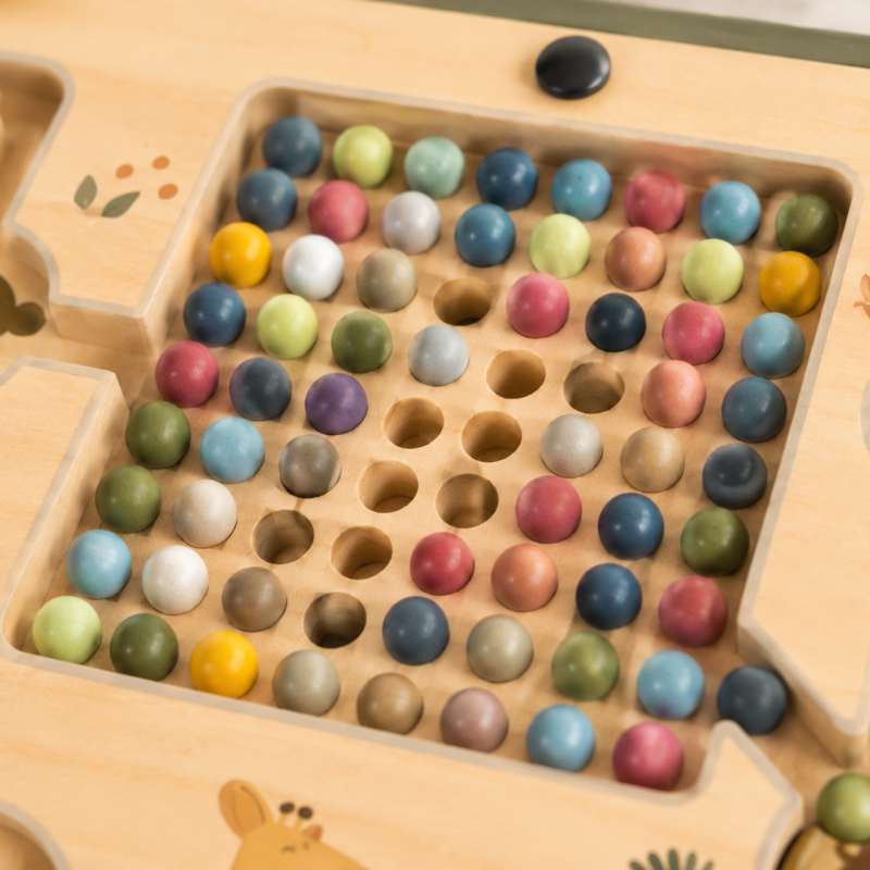 Magnetyczny Labirynt Safari Gra Edukacyjna Montessori z Rysikiem 6 Elementów 3+ | BUBA TOYS