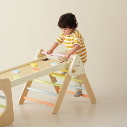 Classic World Zestaw Wspinaczkowy Montessori 5w1 Trójkąt Rampa 3+ | BUBA TOYS