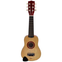 Viga Drewniana Gitara Akustyczna dla Dzieci Instrument 53 cm 3+ | BUBA TOYS