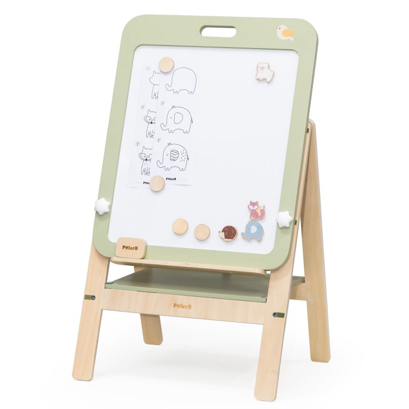 Viga PolarB Drewniana Tablica Edukacyjna Magnetyczna Regulowana 3+ | BUBA TOYS