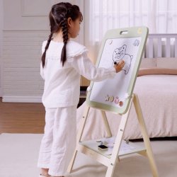 Viga PolarB Drewniana Tablica Edukacyjna Magnetyczna Regulowana 3+ | BUBA TOYS