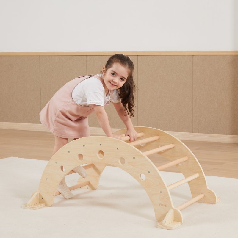 Viga Drewniany Bujak Montessori Huśtawka Równoważnia 18m+ | BUBA TOYS