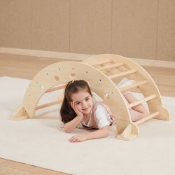 Viga Drewniany Bujak Montessori Huśtawka Równoważnia 18m+ | BUBA TOYS