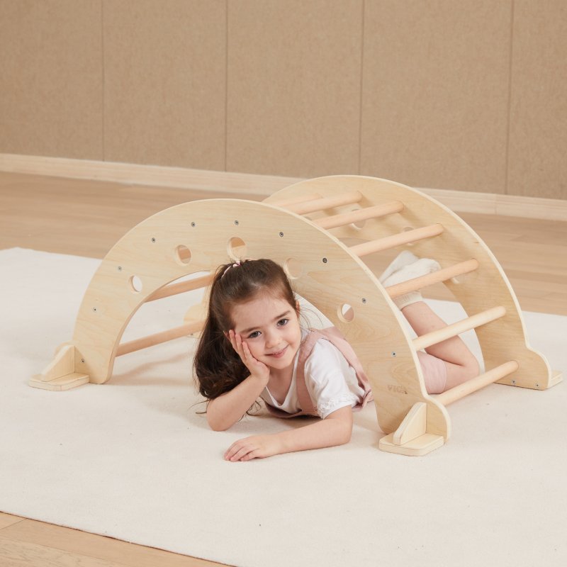 Viga Drewniany Bujak Montessori Huśtawka Równoważnia 18m+ | BUBA TOYS