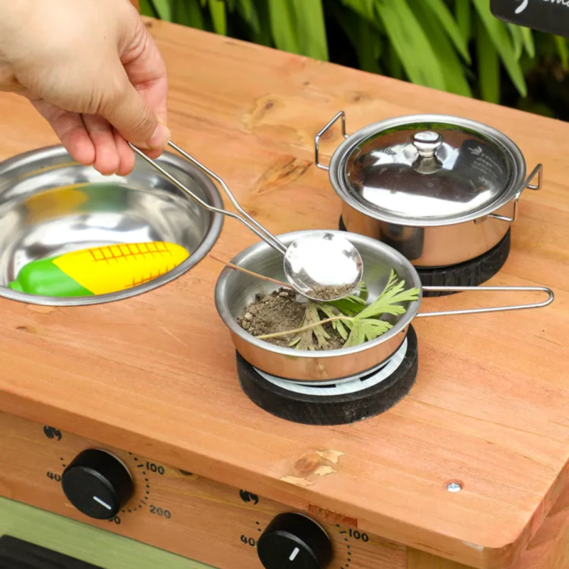 Drewniana Kuchnia Błotna Ogrodowa Mud Kitchen Outdoor 3+ | BUBA TOYS