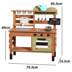 Drewniana Kuchnia Błotna Ogrodowa Mud Kitchen Outdoor 3+ | BUBA TOYS