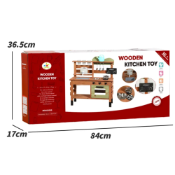 Drewniana Kuchnia Błotna Ogrodowa Mud Kitchen Outdoor 3+ | BUBA TOYS