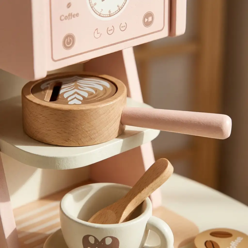 Duża Drewniana Kuchnia dla Dzieci z Ekspresem i Pralką 3+ | BUBA TOYS