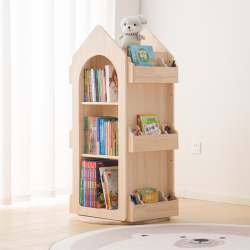 Obrotowa Biblioteczka dla Dzieci Rakieta 360° | BubaToys
