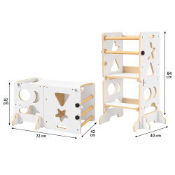Drewniany Pomocnik Kuchenny 3w1 Kitchen Helper | BubaToys